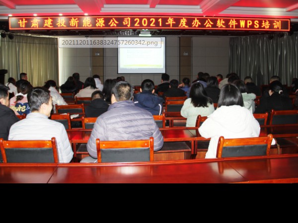新能源公司組織開展辦公軟件培訓