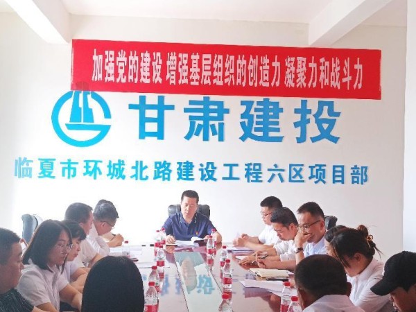 【主題教育】  甘肅建投新能源公司總經(jīng)理趙琰森赴路橋公司臨夏項目組織開展主題教育專題黨課暨項目調(diào)研專題會議