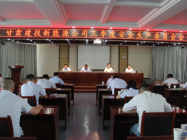 新能源公司組織召開第三季度  安全生產(chǎn)委員會