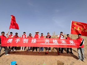 甘肅建投新能源公司團(tuán)支部開展 “美麗甘肅˙青春行動”義務(wù)植樹活動
